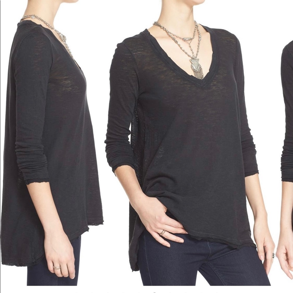 Anna burnout High/low tee